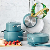GreenPan Nova 10-Piece Cookware Set, Coral - Detail 3