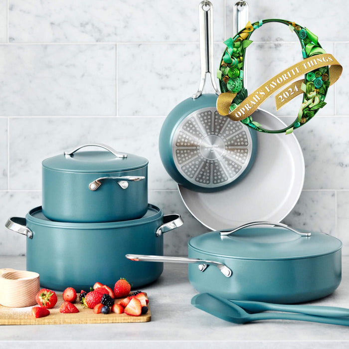 GreenPan Nova 10-Piece Cookware Set, Coral - Detail 3