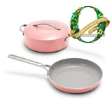 GreenPan Nova Ceramic Nonstick 3 Piece Cookware Set, Coral