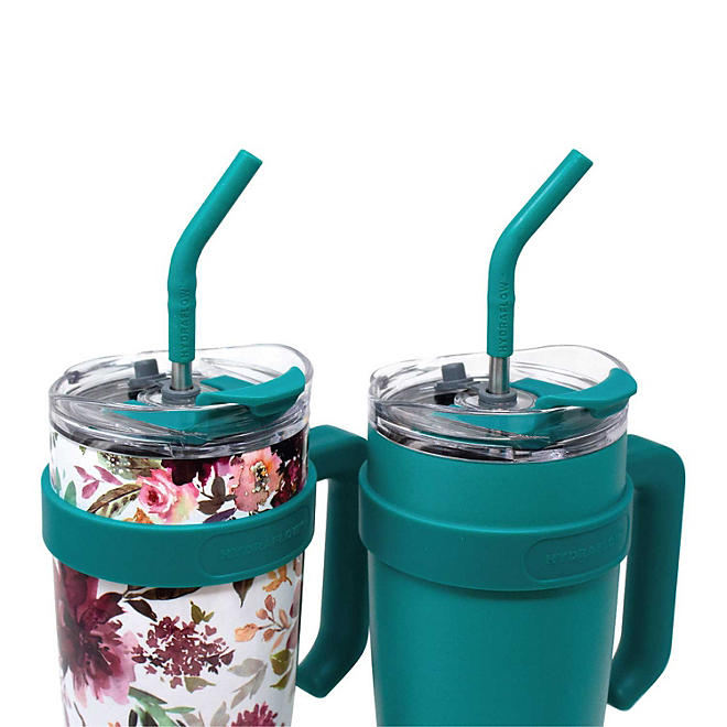 Hydraflow Double Wall Stainless Steel Tumbler with Handle (Choose Color) - ShopUSA - Kenya