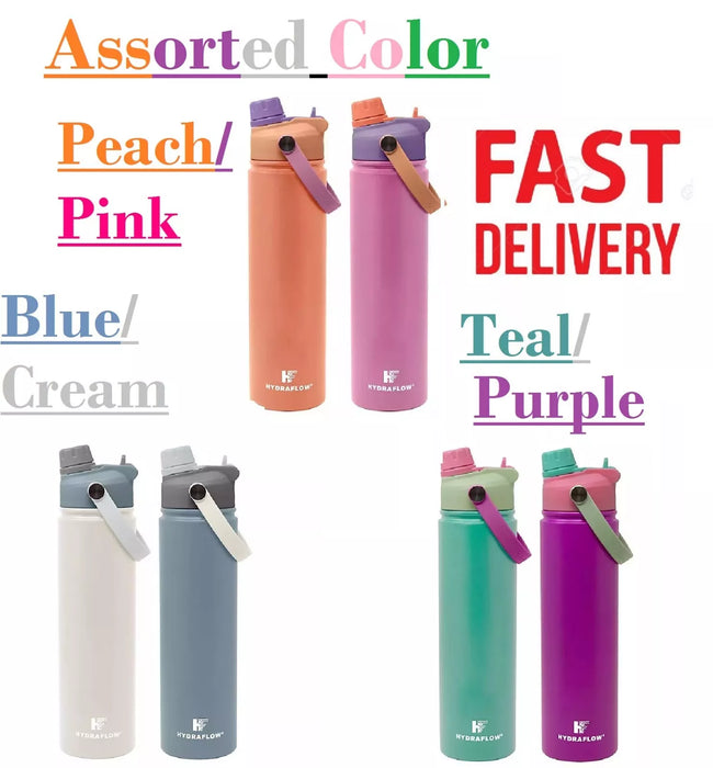 Hydraflow Hybrid - Triple Wall Vacuum Insulated Bottle with Flip Straw - ShopUSA - Kenya