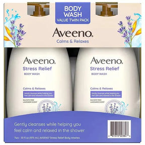 Aveeno Stress Relief Body Wash Calming Body Wash, (Pack of 3) - ShopUSA - Kenya