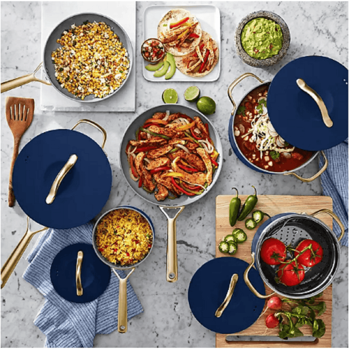 Member Mark 11 Piece Modern Ceramic Cookware Set (Assorted Colors) - ShopUSA - Kenya