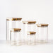 Member's Mark 5-Piece Glass Canisters, (Natural wood) (Wood+Marble) - ShopUSA - Kenya