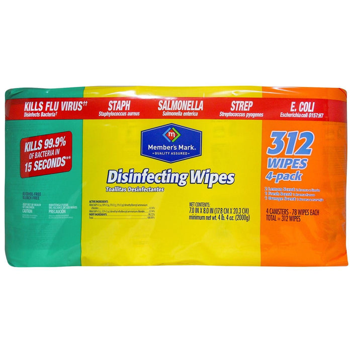 Member's Mark Disinfecting Wipes Variety Pack - 4 Pack - 78 Count each - ShopUSA - Kenya