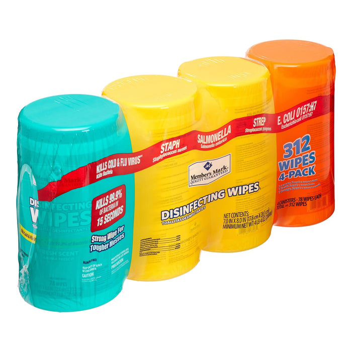 Member's Mark Disinfecting Wipes Variety Pack - 4 Pack - 78 Count each - ShopUSA - Kenya