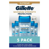 Men's Antiperspirant Deodorant in Kenya - Gillette Cool Wave Clear Gel, 5-Pack