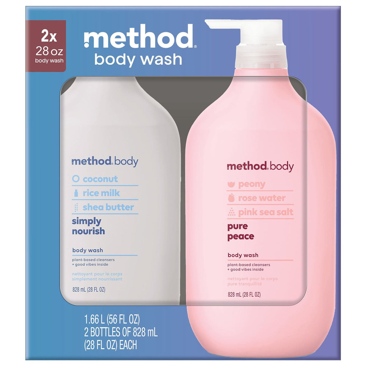 Method Body Wash in Kenya - Experiential 2 Pack, Sulphate Free
