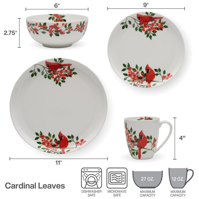 Mikasa  16 Piece Dinnerware Set (Choose  Color)