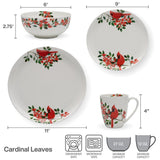 Mikasa  16 Piece Dinnerware Set (Choose  Color)