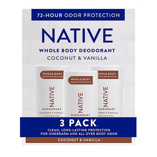 Native Deodorant, Aluminum Free, Coconut & Vanilla, Deodorant 3 pack - ShopUSA - Kenya