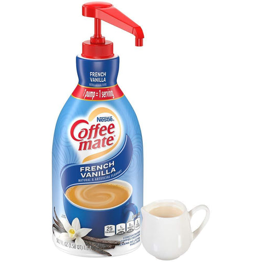 Nestle Coffee mate Liquid Creamer Pump, French Vanilla, 1.5 L - ShopUSA - Kenya