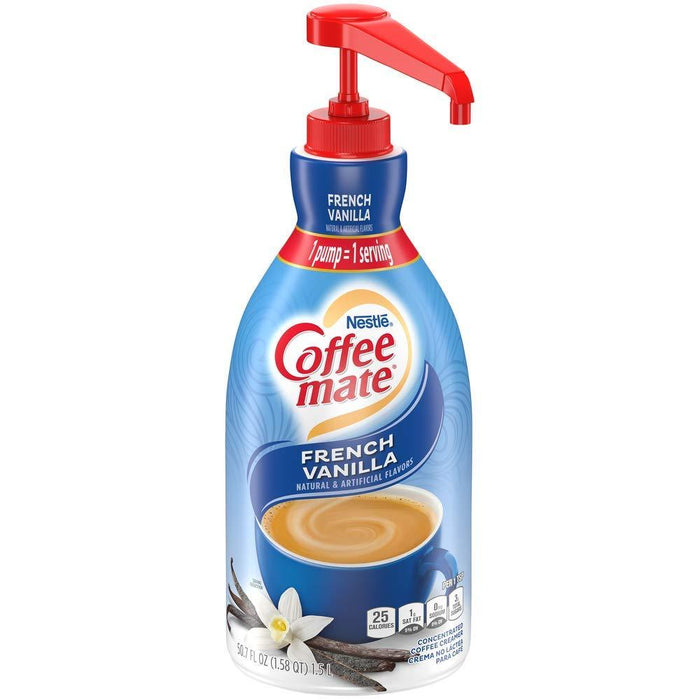 Nestle Coffee mate Liquid Creamer Pump, French Vanilla, 1.5 L - ShopUSA - Kenya