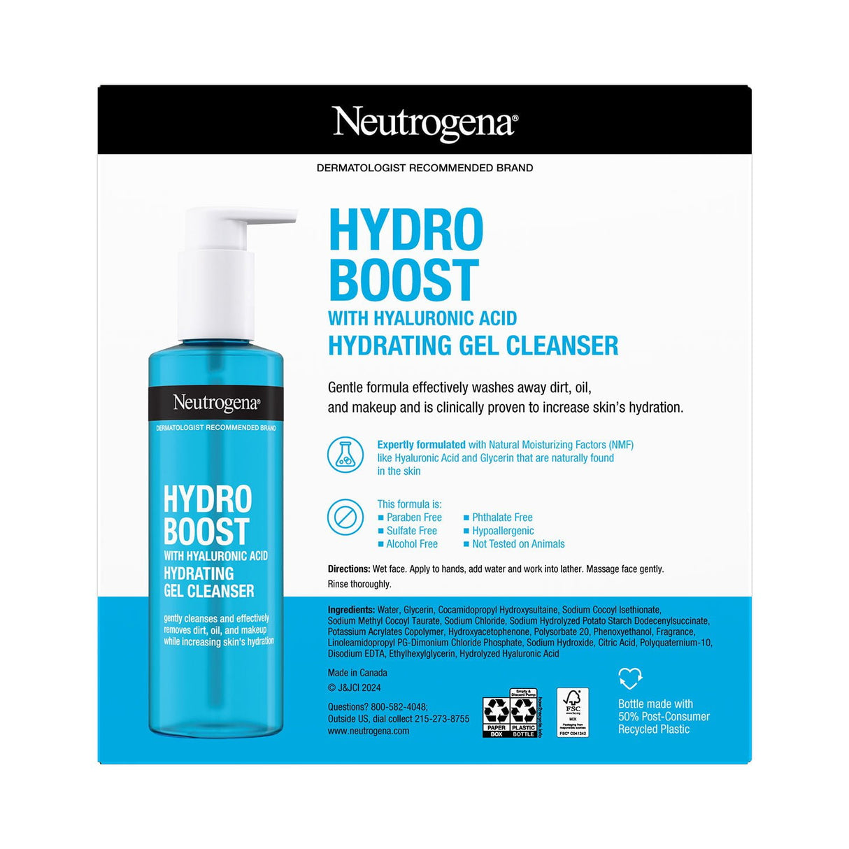Neutrogena Hydro Boost Hydrating Facial Cleansing Gel