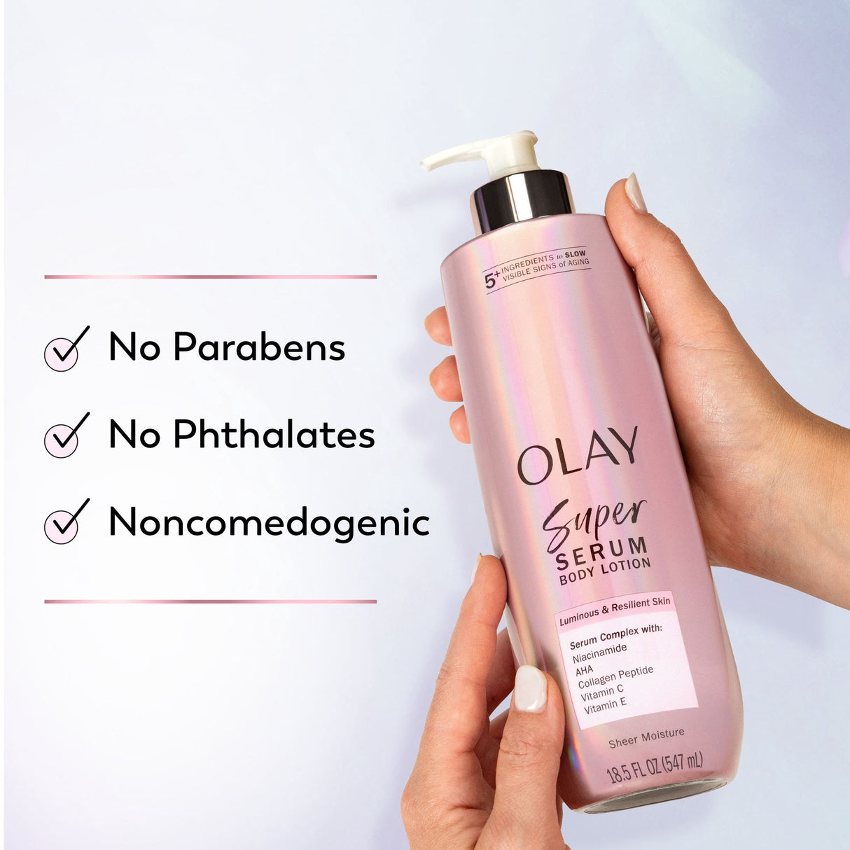 Olay Super Serum Hand and Body Lotion, 24hr Moisture (2 Pack)