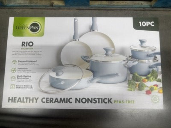 Rio Ceramic Nonstick 10 Piece Cookware Set