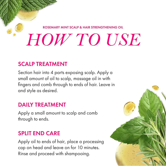 Rosemary Mint Scalp & Hair Strengthening Oil - ShopUSA - Kenya
