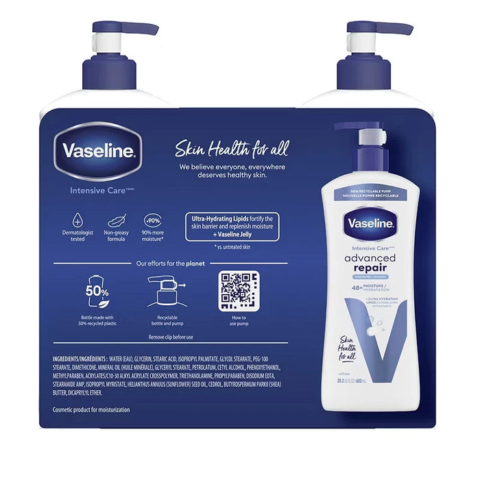 Vaseline Intensive Care Advanced Repair Unscented Body Lotion
