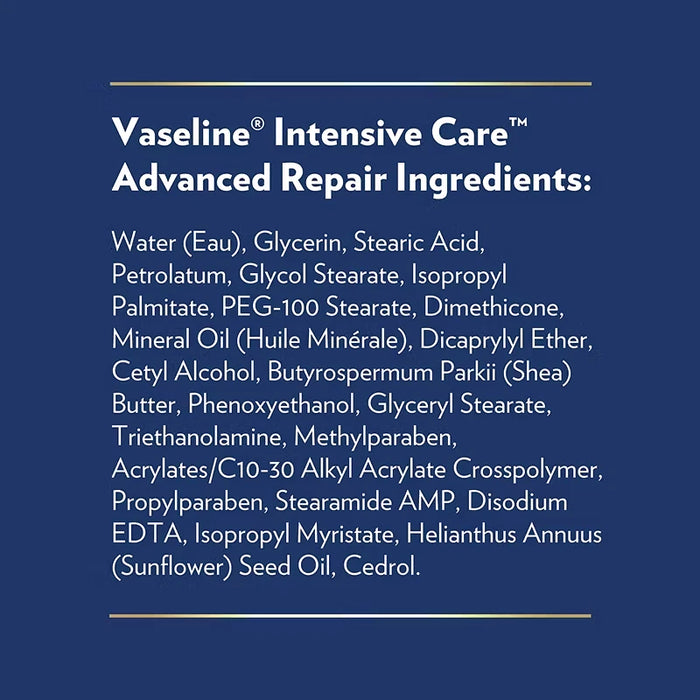 Vaseline Intensive Care Advanced Repair Unscented Body Lotion