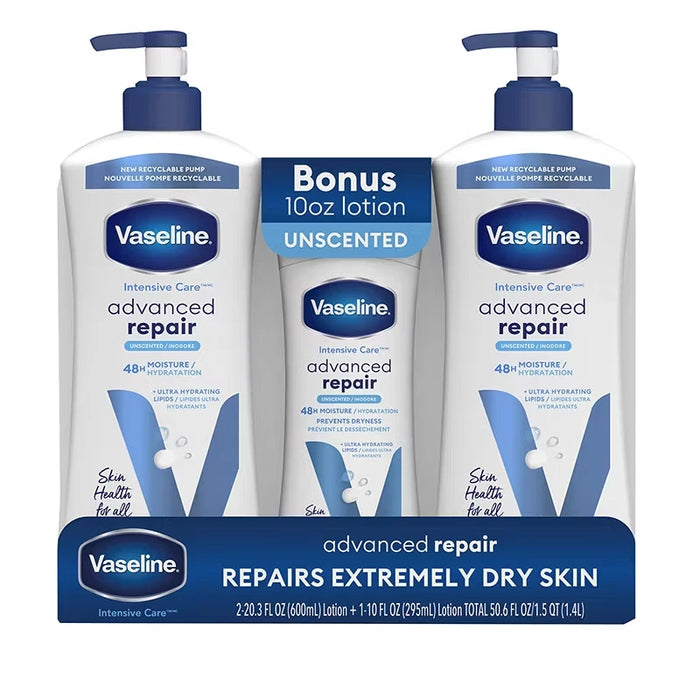 Vaseline Intensive Care Advanced Repair Unscented Body Lotion