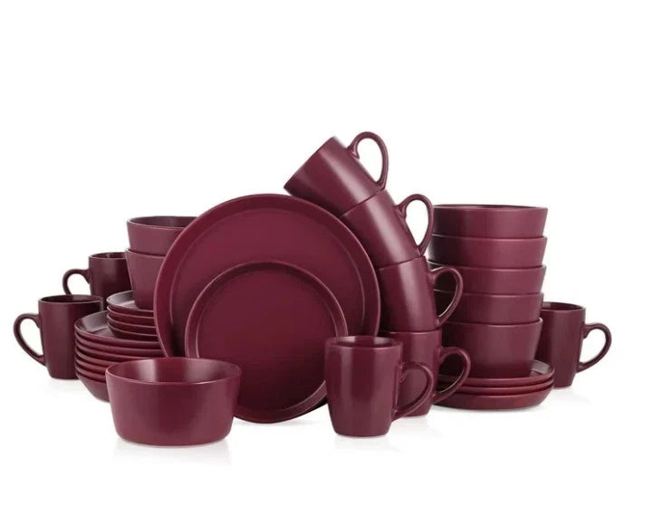 Stone Lain Celina Modern Stoneware 32-Piece Dinnerware Set
