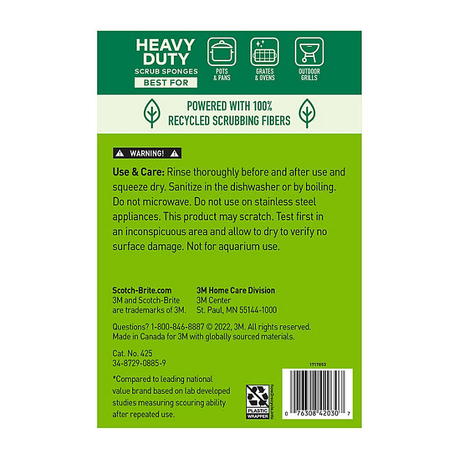 Scotch-Brite Heavy Duty Scrub Sponges, Individually Wrapped 24 ct. - ShopUSA - Kenya