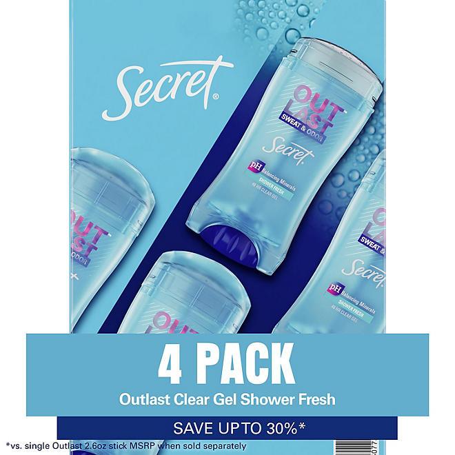 Secret Outlast Clear Gel Deodorant (4 pk.) - Shop USA - Kenya