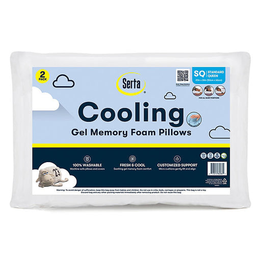 Serta Gel Memory Foam Cluster Pillows (Assorted packaging) - ShopUSA - Kenya