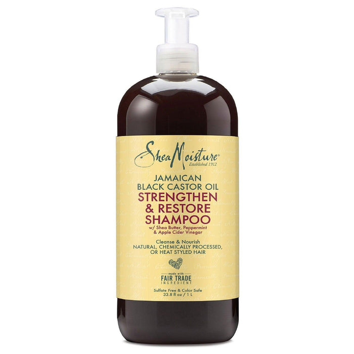 Shea Moisture Jamaican Black Castor Oil Strengthen & Restore Shampoo, 1 L - ShopUSA - Kenya