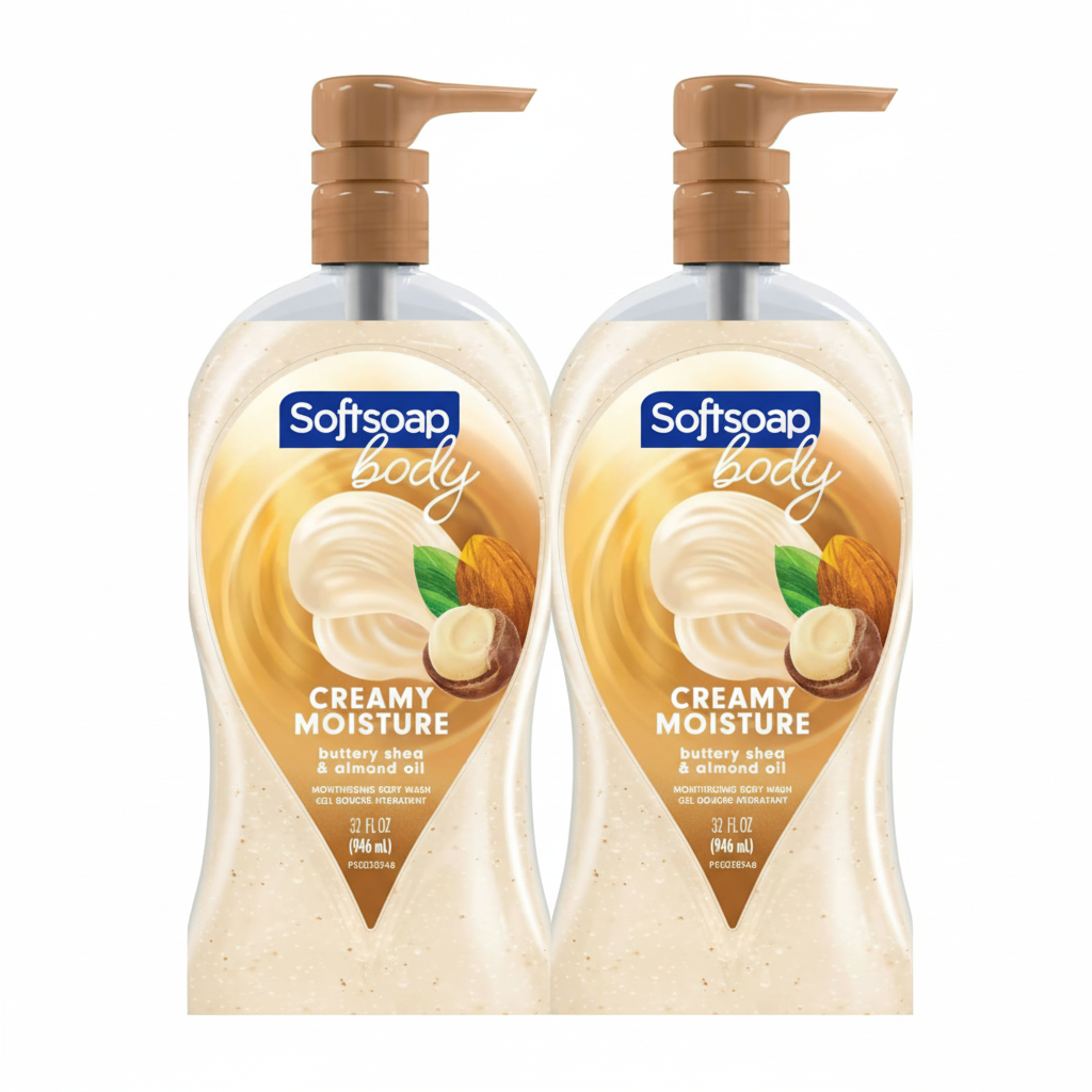 Softsoap Moisturizing Body Wash, Shea & Almond Oil (2-Pack)