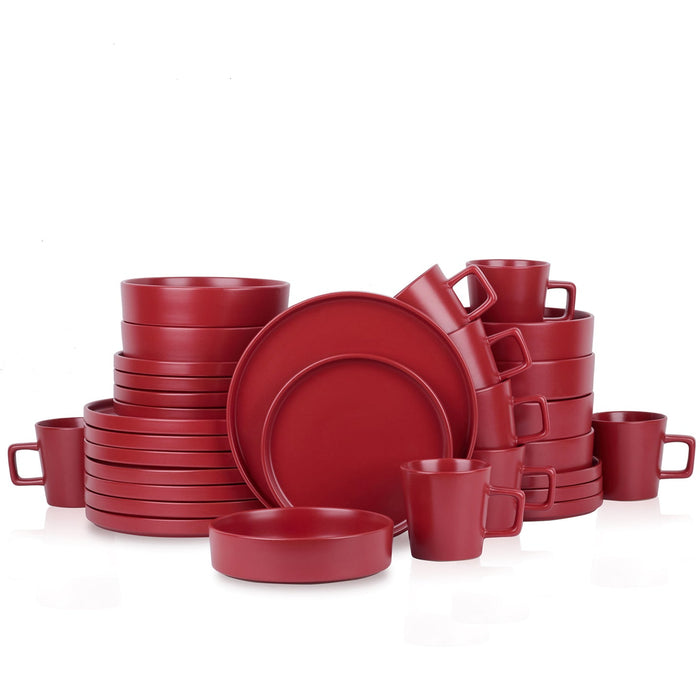 Stone Lain Celina Modern Stoneware 32-Piece Dinnerware Set - ShopUSA - Kenya