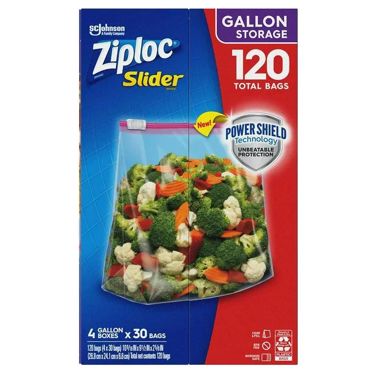 Ziploc Storage Slider Gallon Bags (120 ct.) - ShopUSA - Kenya