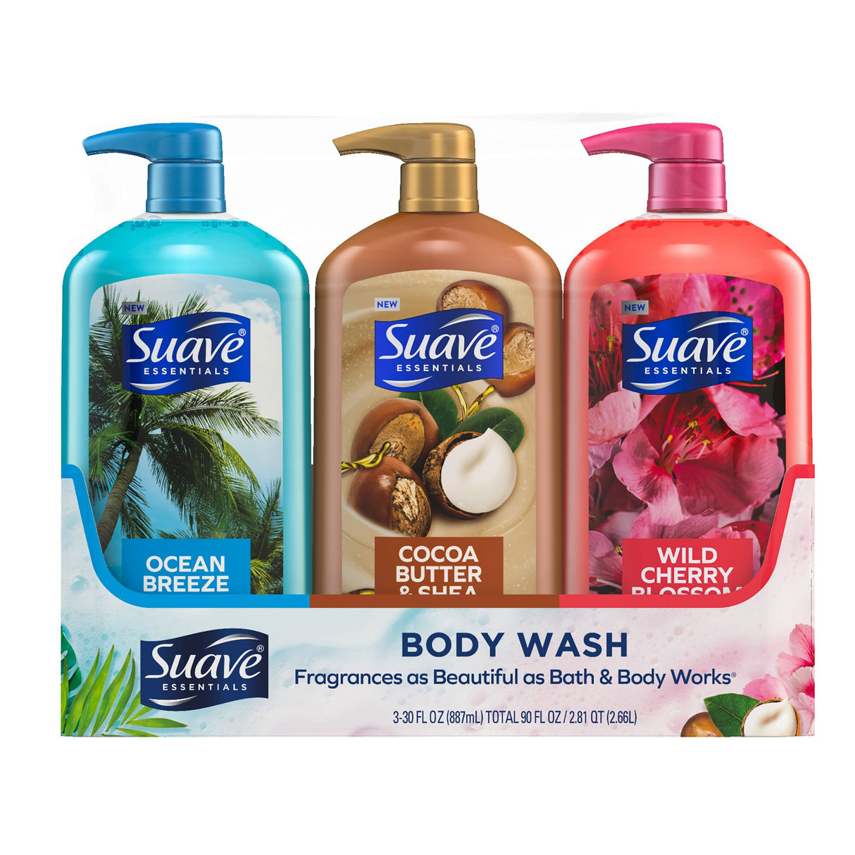 Suave Body Wash in Kenya - Family Value 3 Pack