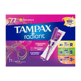 Tampax Radiant Tampons in Kenya - Trio Pack 77 Count