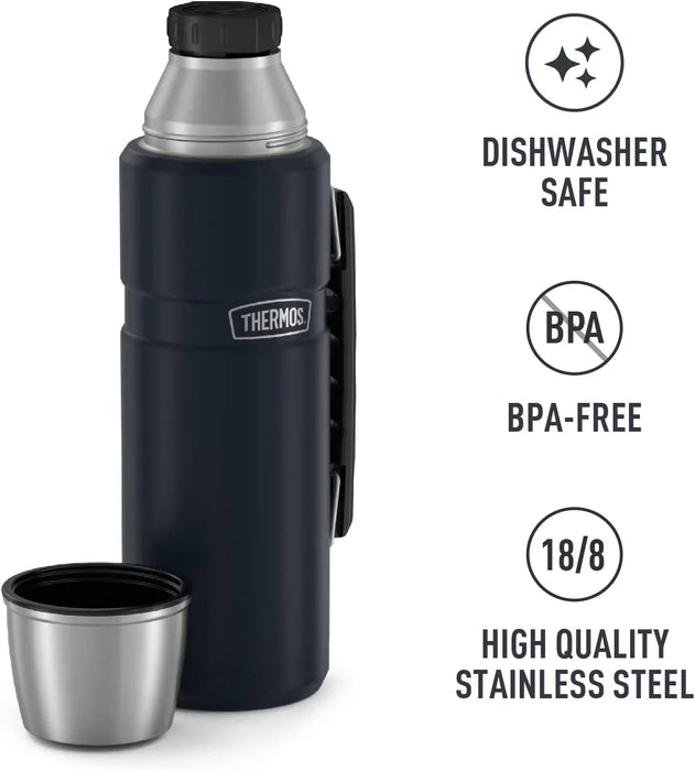 THERMOS Flask Stainless King Vacuum-Insulated Bottle Midnight Blue - ShopUSA - Kenya