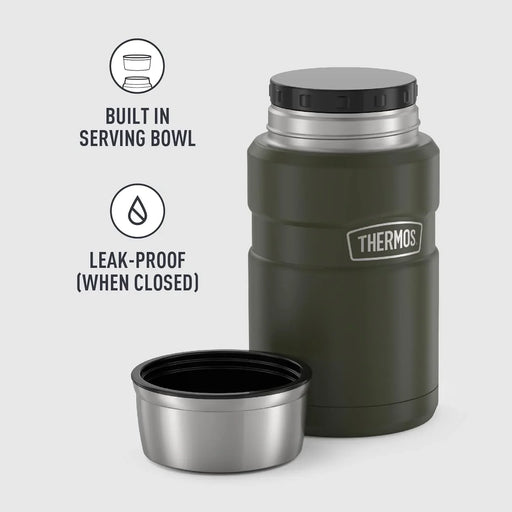 THERMOS Flask Stainless Vacuum-Insulated Food Jar, 24 Ounce, Midnight Blue - ShopUSA - Kenya