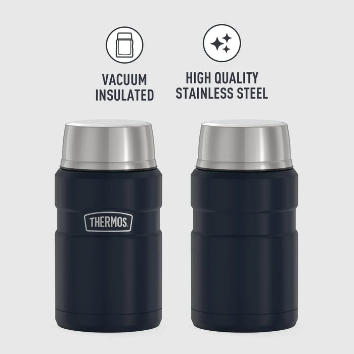 THERMOS Flask Stainless Vacuum-Insulated Food Jar, 24 Ounce, Midnight Blue - ShopUSA - Kenya