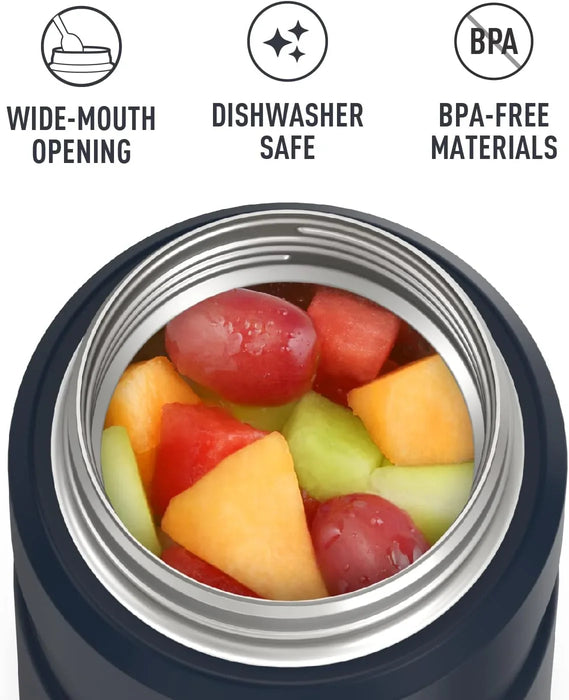 THERMOS Flask Stainless Vacuum-Insulated Food Jar, 24 Ounce, Midnight Blue - ShopUSA - Kenya