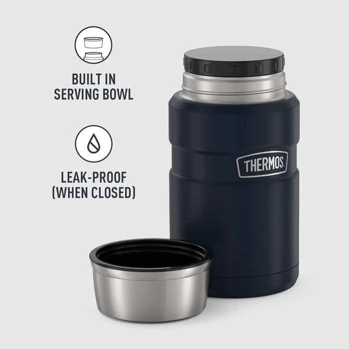 THERMOS Flask Stainless Vacuum-Insulated Food Jar, 24 Ounce, Midnight Blue - ShopUSA - Kenya
