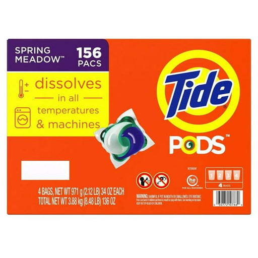 Tide PODS Liquid Laundry Detergent Pacs, Spring Meadow (156 ct.) - ShopUSA - Kenya