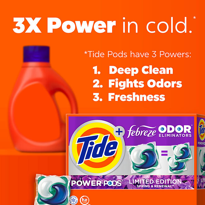 Tide Power PODS Laundry Detergent Pacs + Febreze Odor Eliminators, (72 ct.) - ShopUSA - Kenya