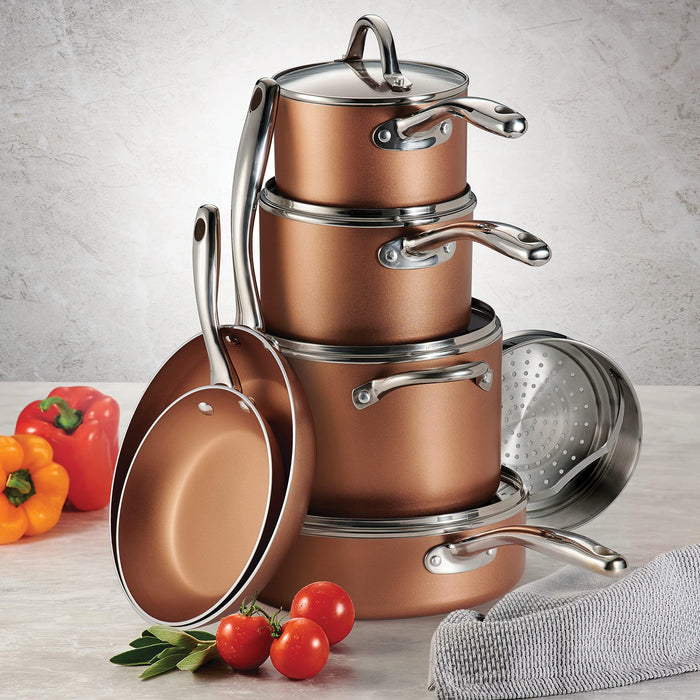 Tramontina 11-Piece Nonstick Cookware Set Copper - ShopUSA - Kenya