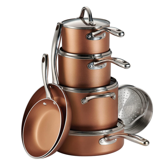 Tramontina 11-Piece Nonstick Cookware Set Copper - ShopUSA - Kenya