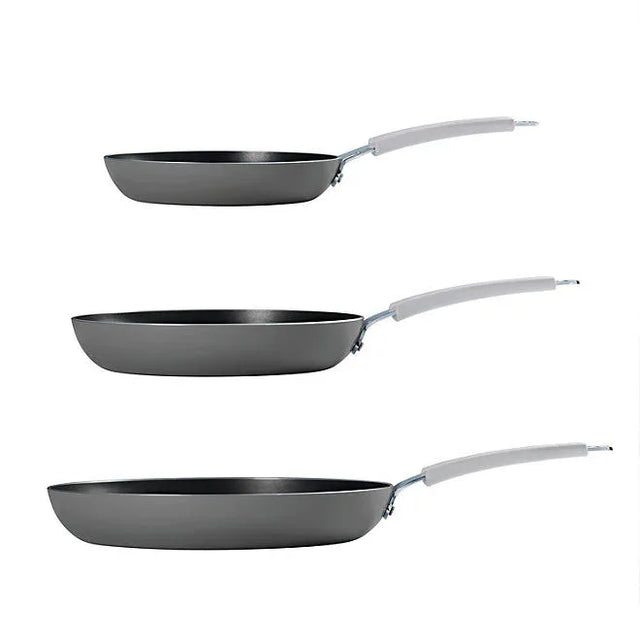 Tramontina 3-Pack Fry Pans, Charcoal Black - Front