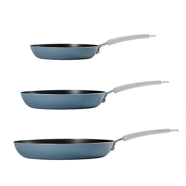 Tramontina 3-Pack Fry Pans, Blue - Front