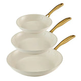Tramontina 3-Pack Fry Pans, White - Front