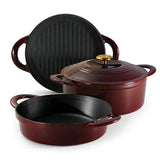 Tramontina 4-Piece Stackable Enamel Cast Iron Cookware Set - ShopUSA - Kenya