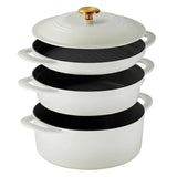 Tramontina 4-Piece Stackable Enamel Cast Iron Cookware Set - ShopUSA - Kenya