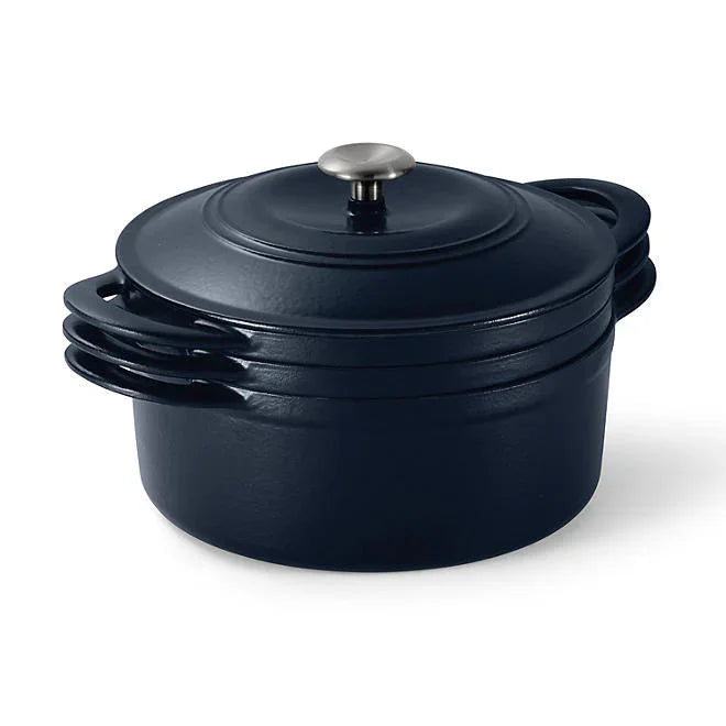 Tramontina 4-Piece Stackable Enamel Cast Iron Cookware Set - ShopUSA - Kenya