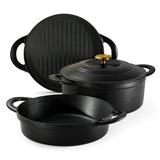 Tramontina 4-Piece Stackable Enamel Cast Iron Cookware Set - ShopUSA - Kenya